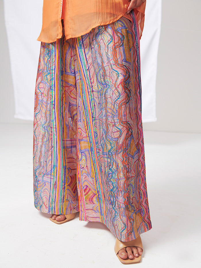 Abstract Palazzo – Wavy Multicoloured