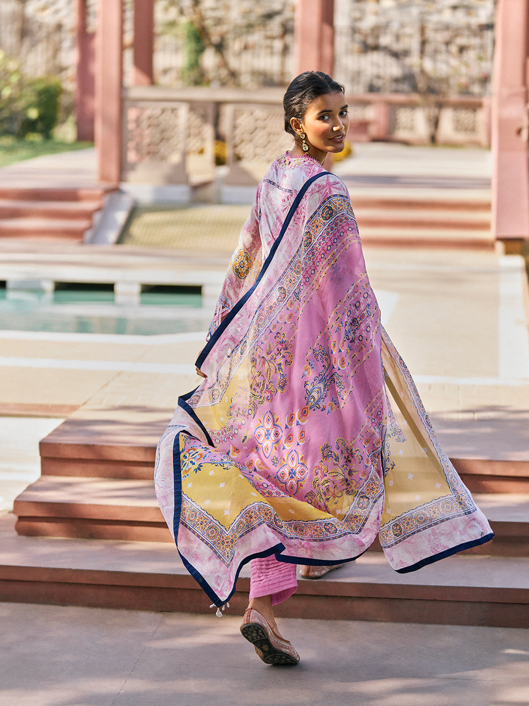 Naaz Kurta Set with Dupatta - Pink