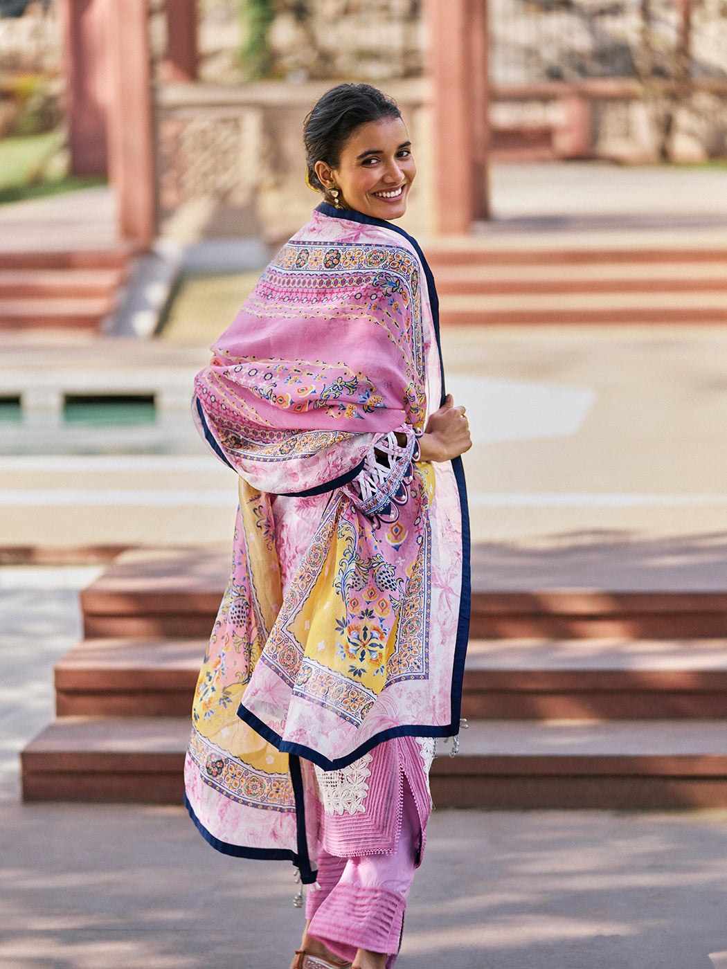 Naaz Kurta Set with Dupatta - Pink