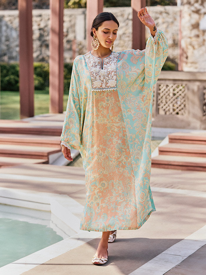 Tuba Kaftan - Green