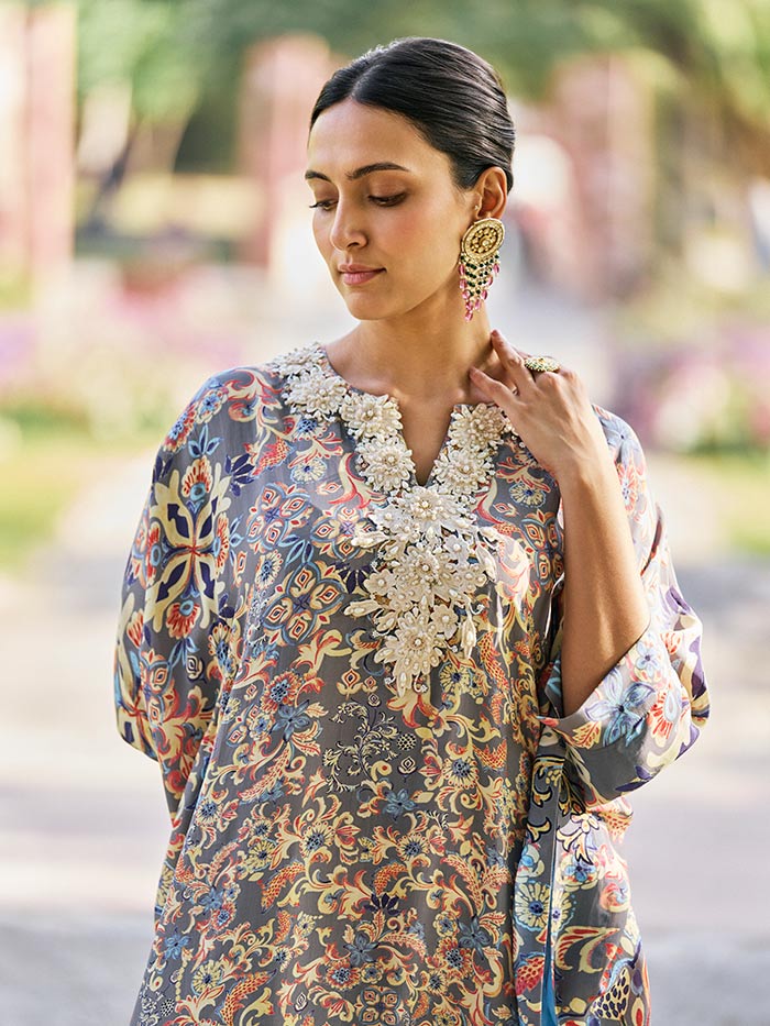 Zuhr Kaftan - Grey