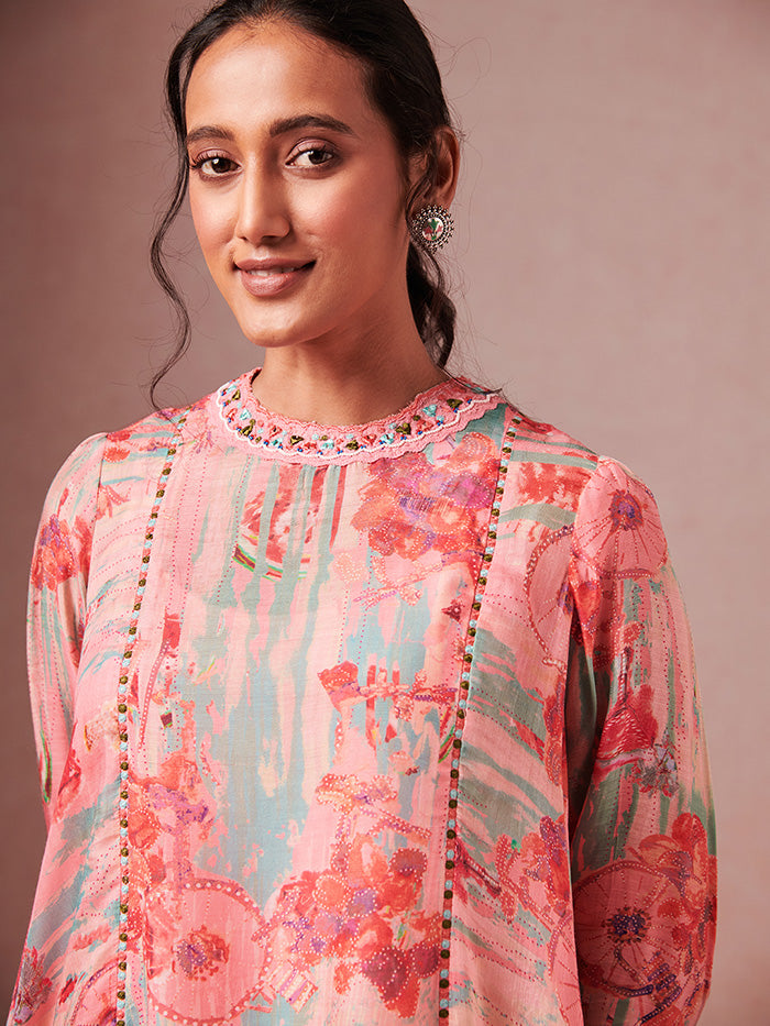 Lily Kurta Set - Pink