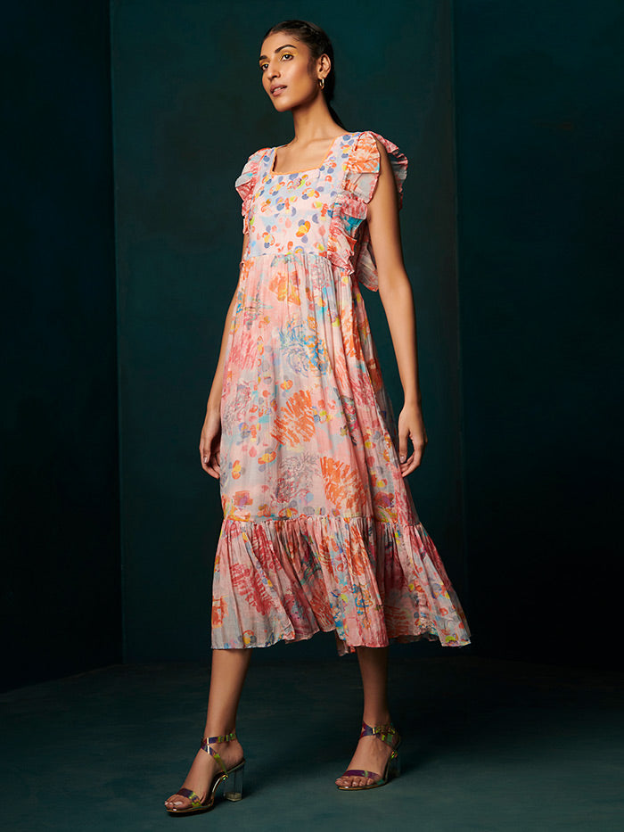 Medley Long Dress - Pink