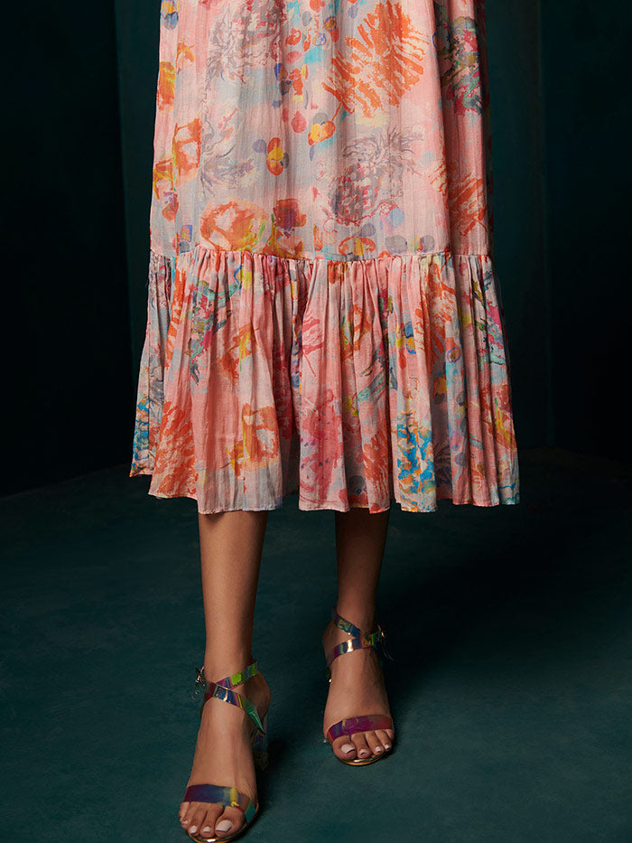 Medley Long Dress - Pink