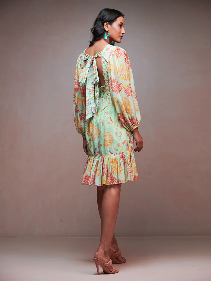 Medley Short Dress - Lime