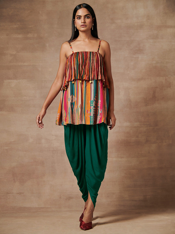 Myoko Multicoloured Layered Top