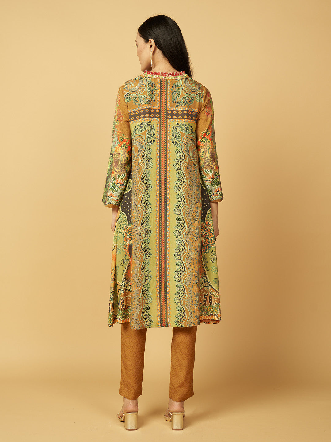 Sunlit Bloom Kurta Set - Yellow