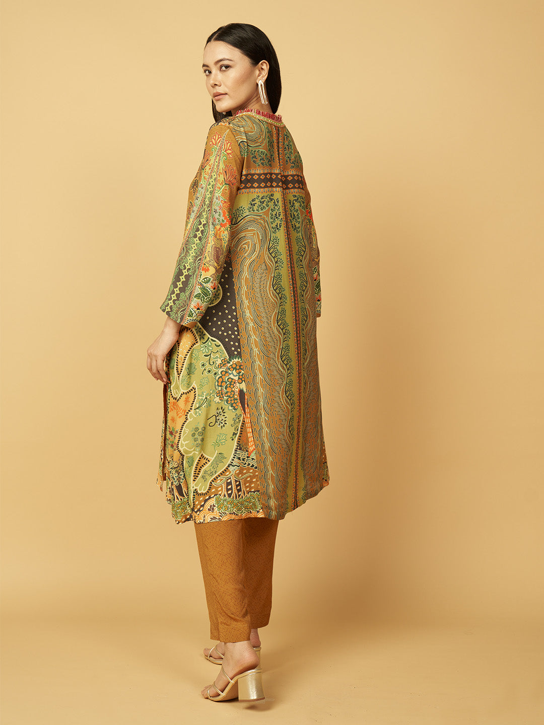 Sunlit Bloom Kurta Set - Yellow