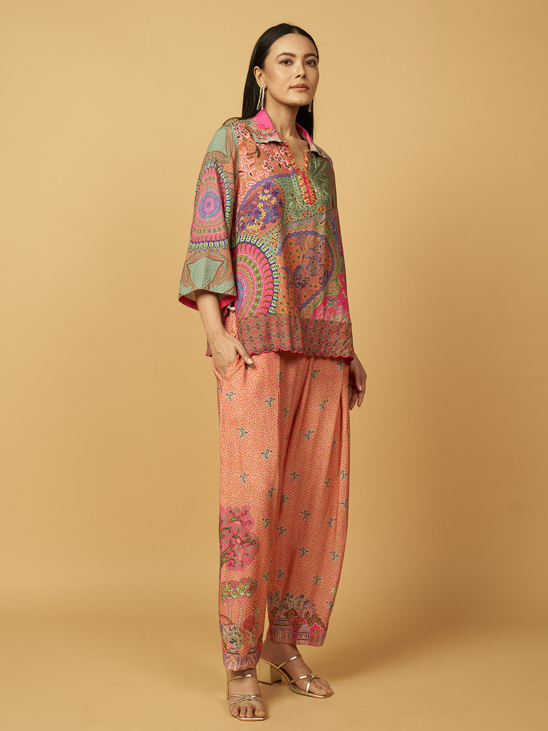 Peach  Co-ord Set | Shop Saundh
