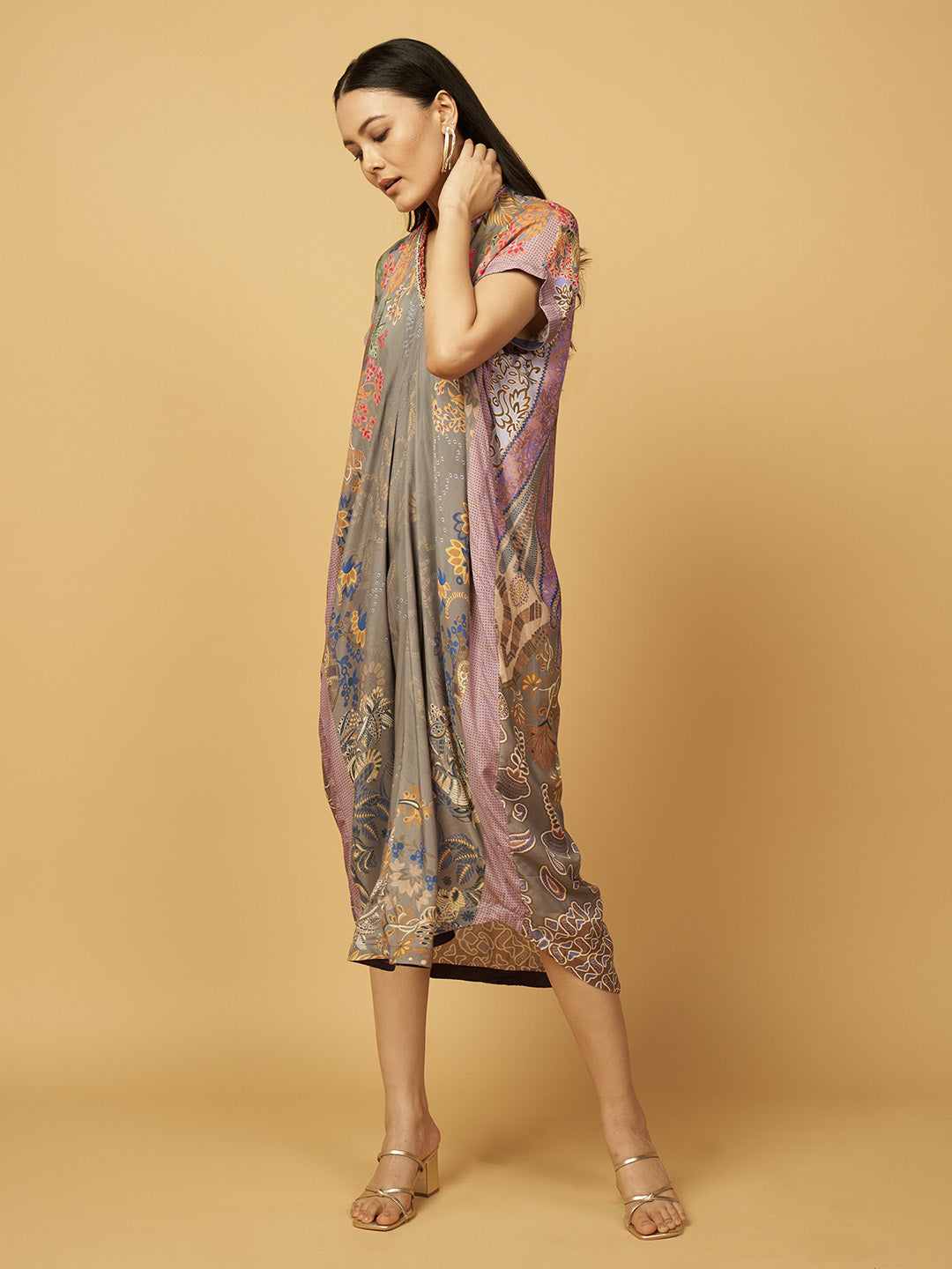 Grey Kaftan Dress | Shop Saundh