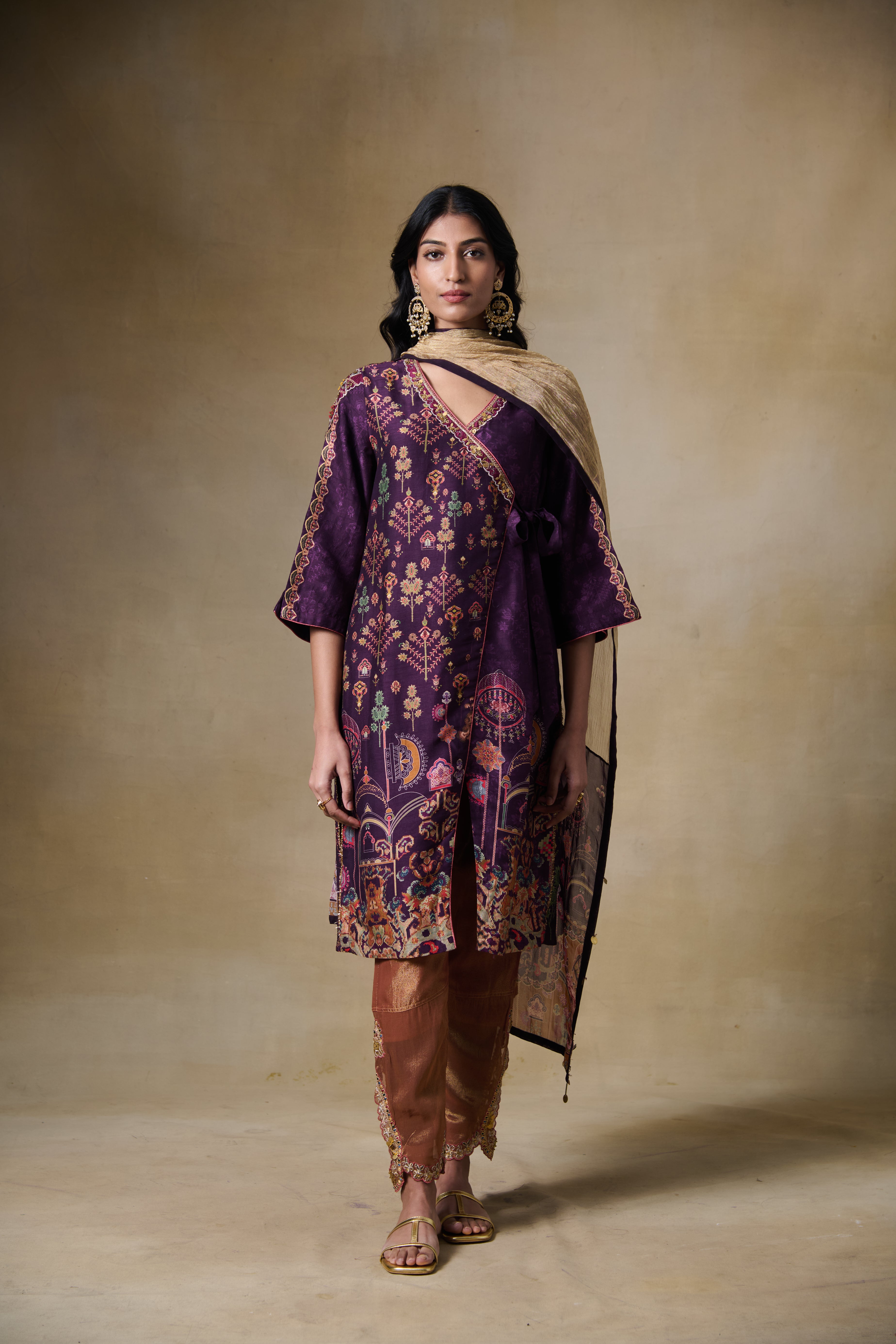 Zohra Kurta Set Purple