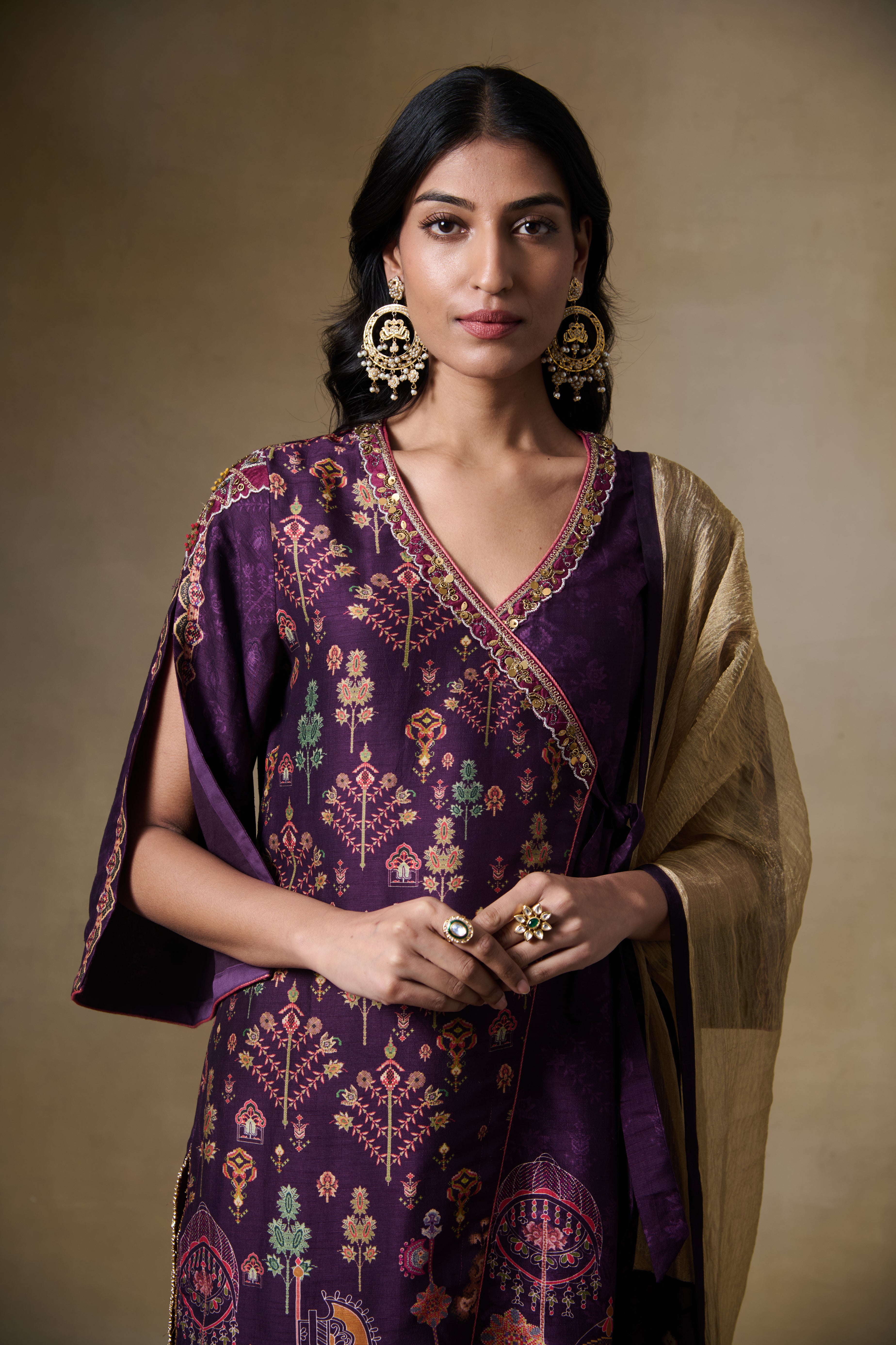 Zohra Kurta Set Purple