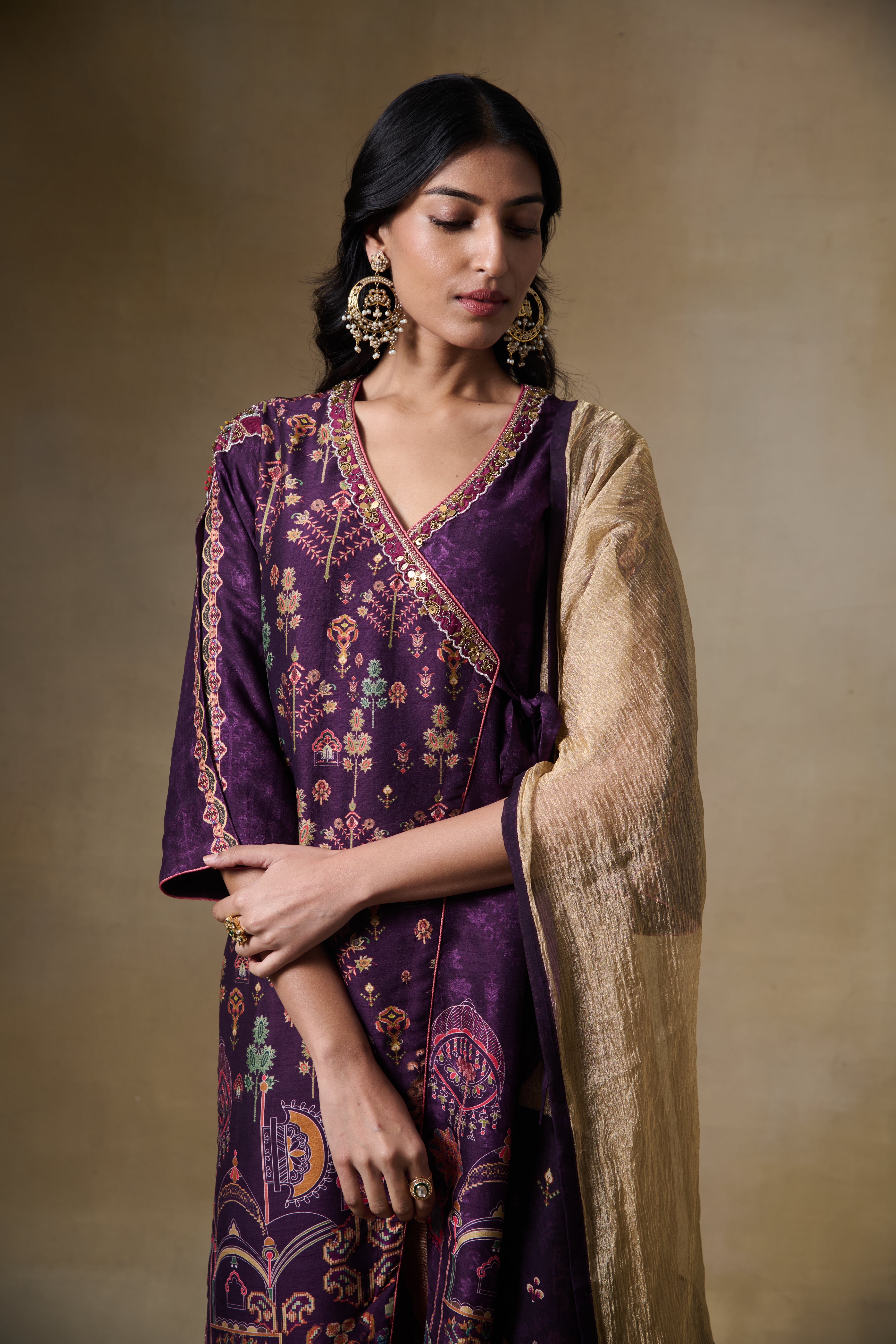 Zohra Kurta Set Purple