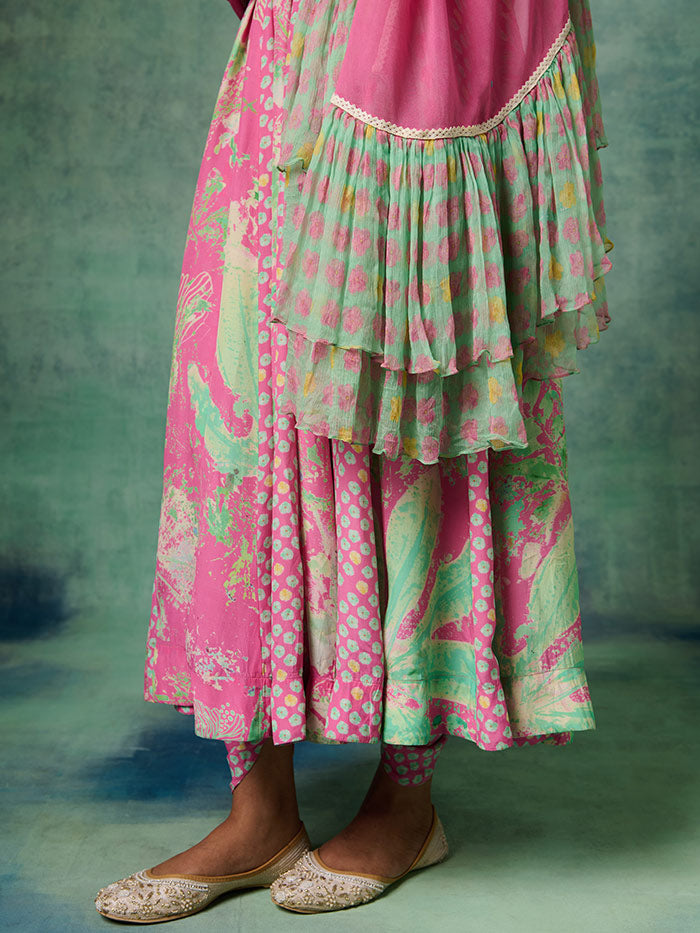 Preet Kurta Set with Dupatta - Pink