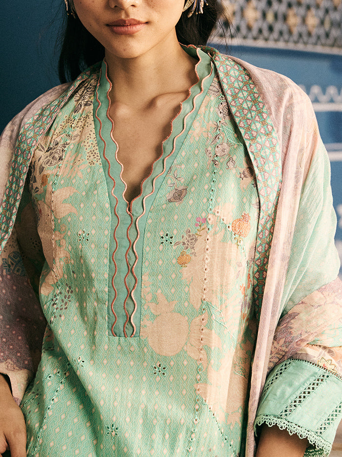 Chaitee Kurta Set - Blue