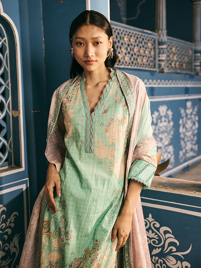 Chaitee Kurta Set - Blue