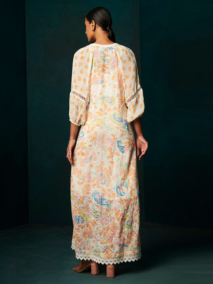 Paisley Dress – Off-white