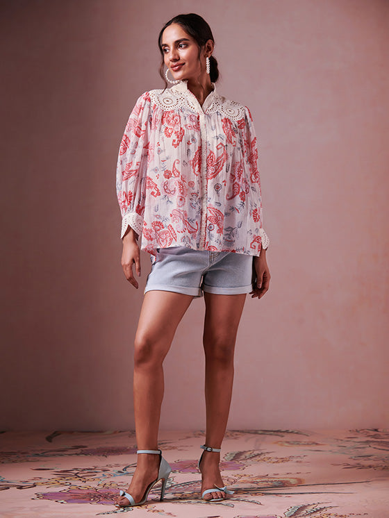 Paisley Blouse – Off White