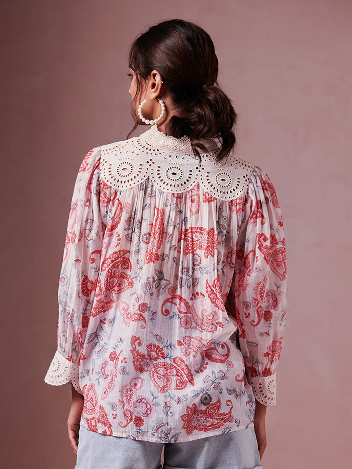 Paisley Blouse – Off White
