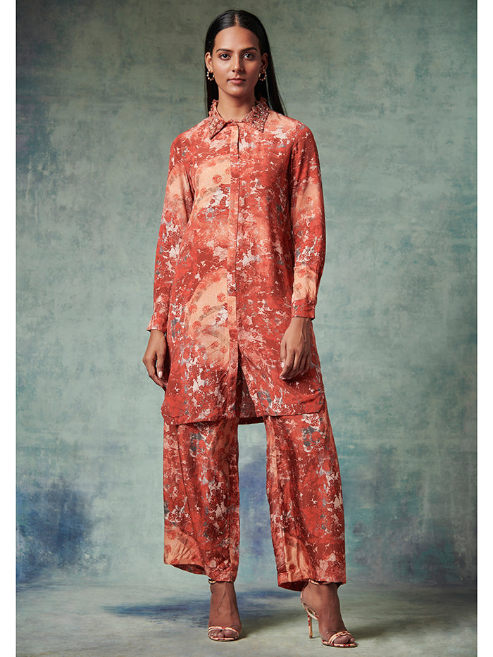 Raahi Co-ord Set - Brown
