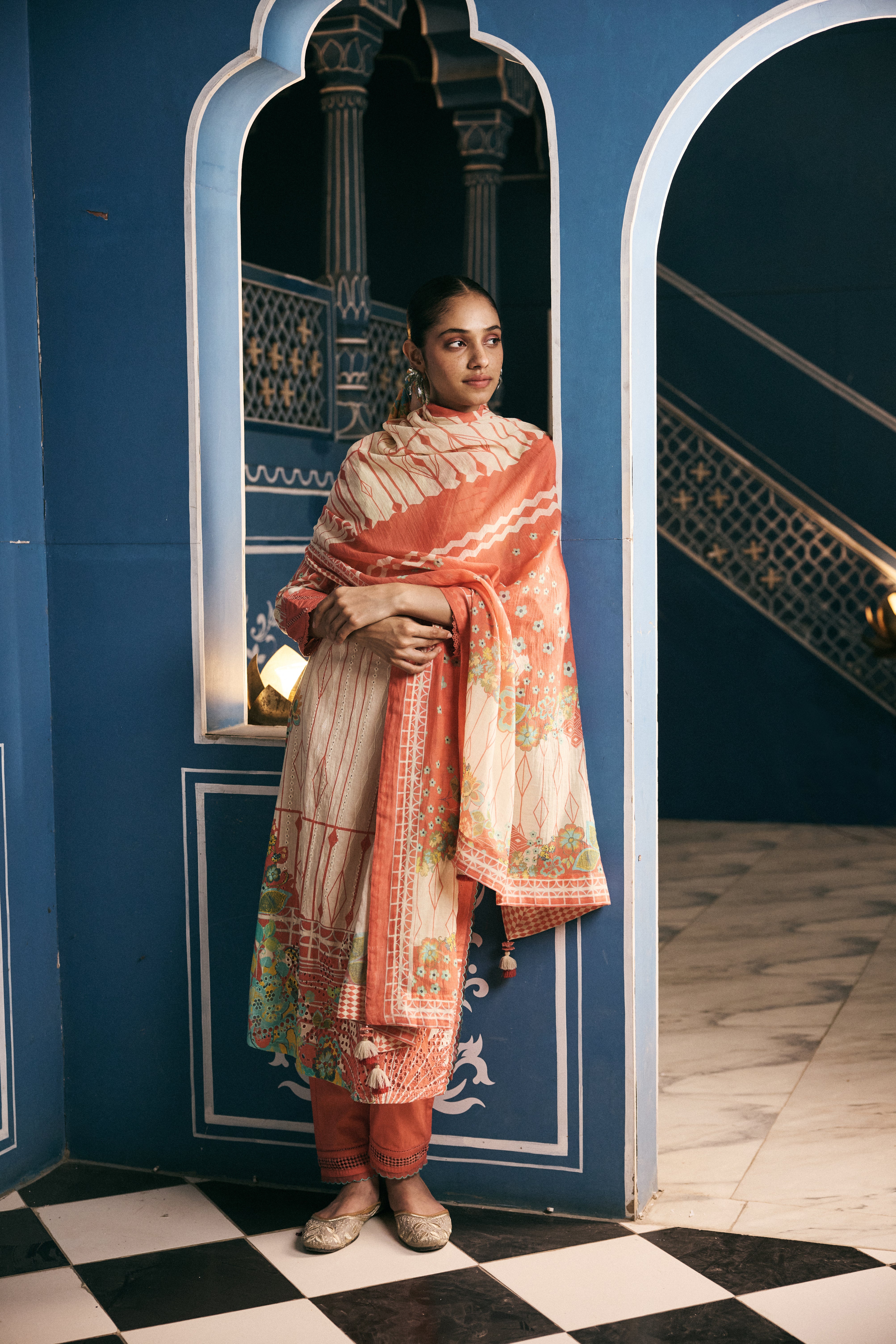 Chanchal Kurta Set - Ivory