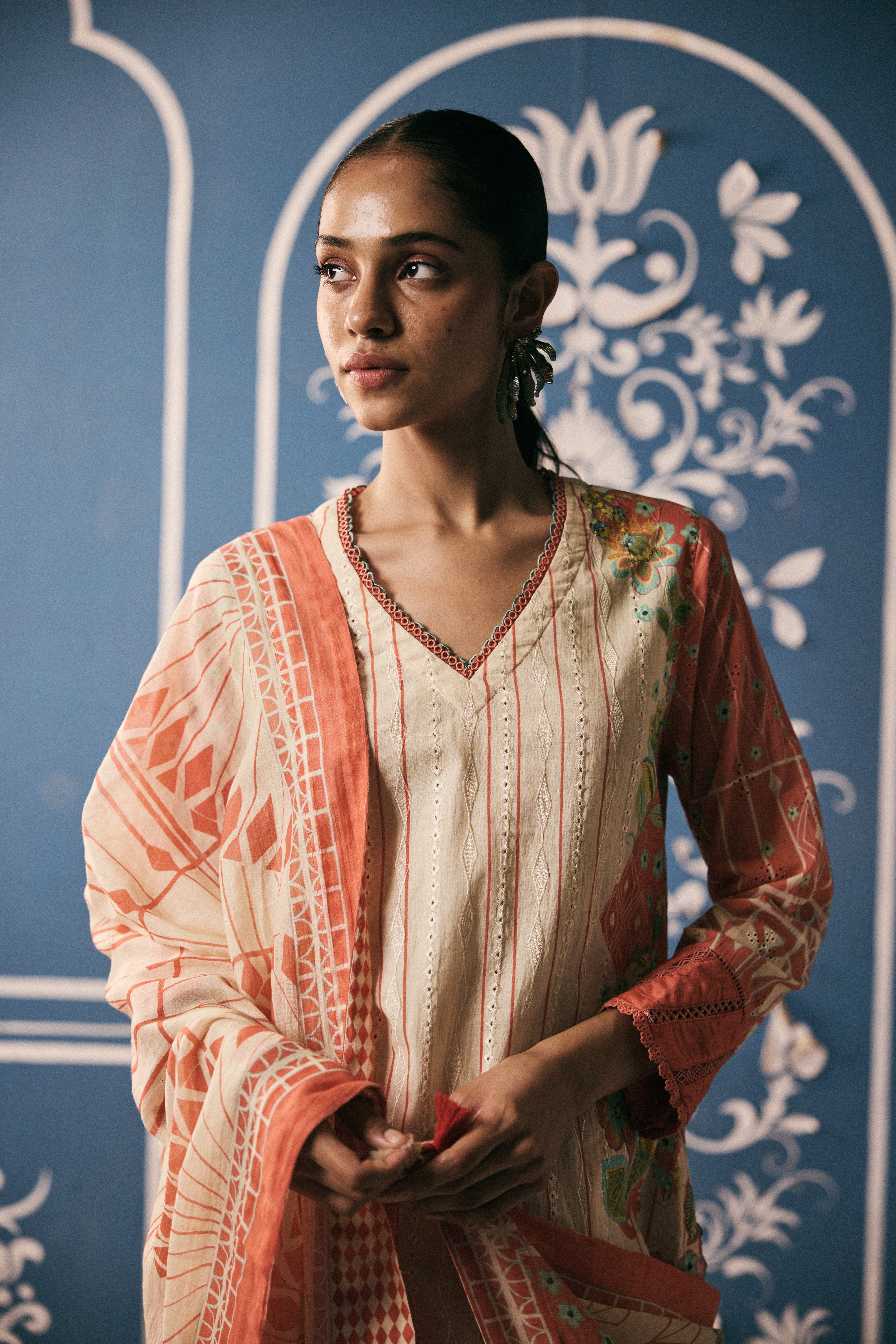 Chanchal Kurta Set - Ivory