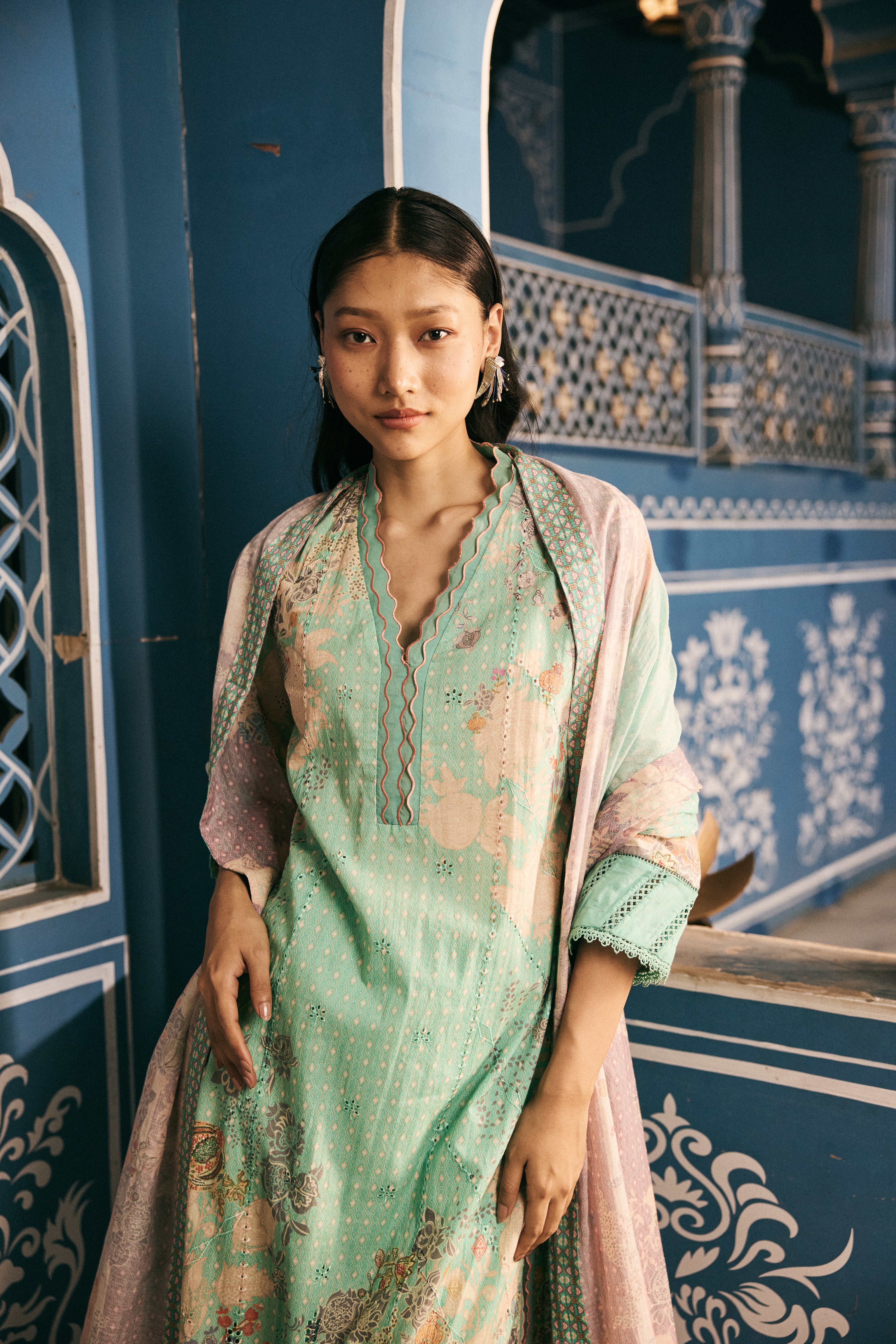 Chaitee Kurta Set - Blue