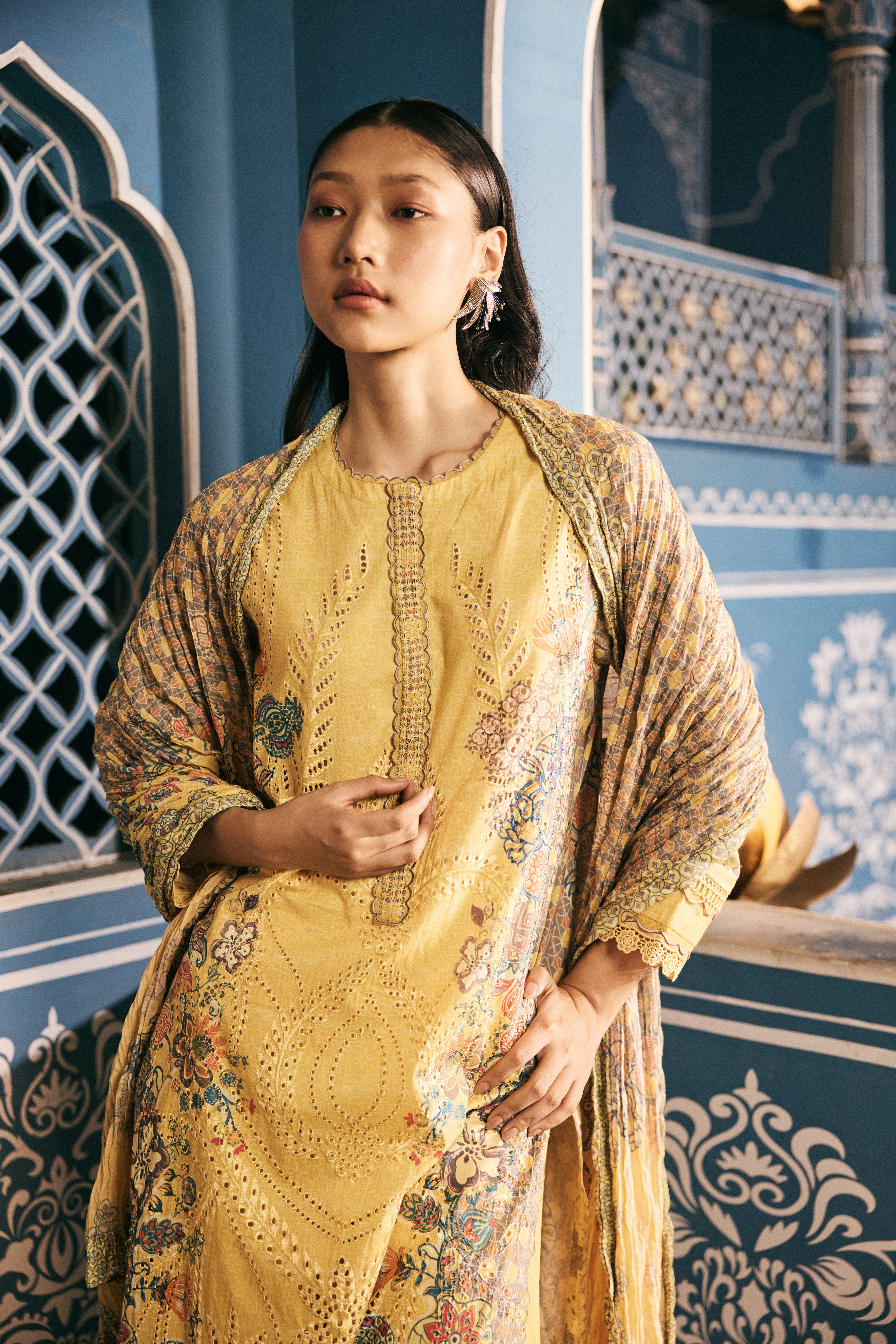 Kiran Kurta Set - Yellow