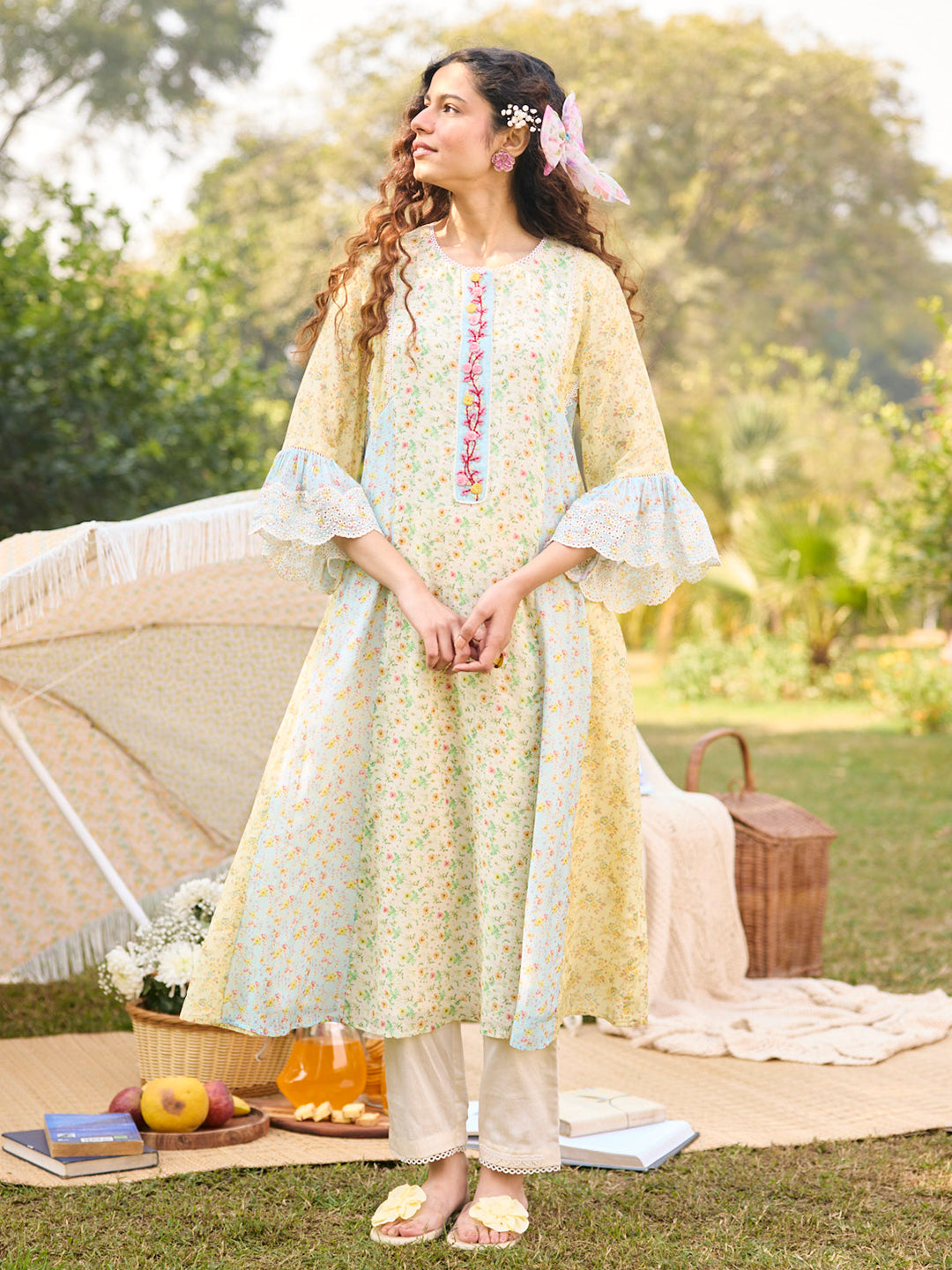 Rumani Kurta Set - Multicoloured