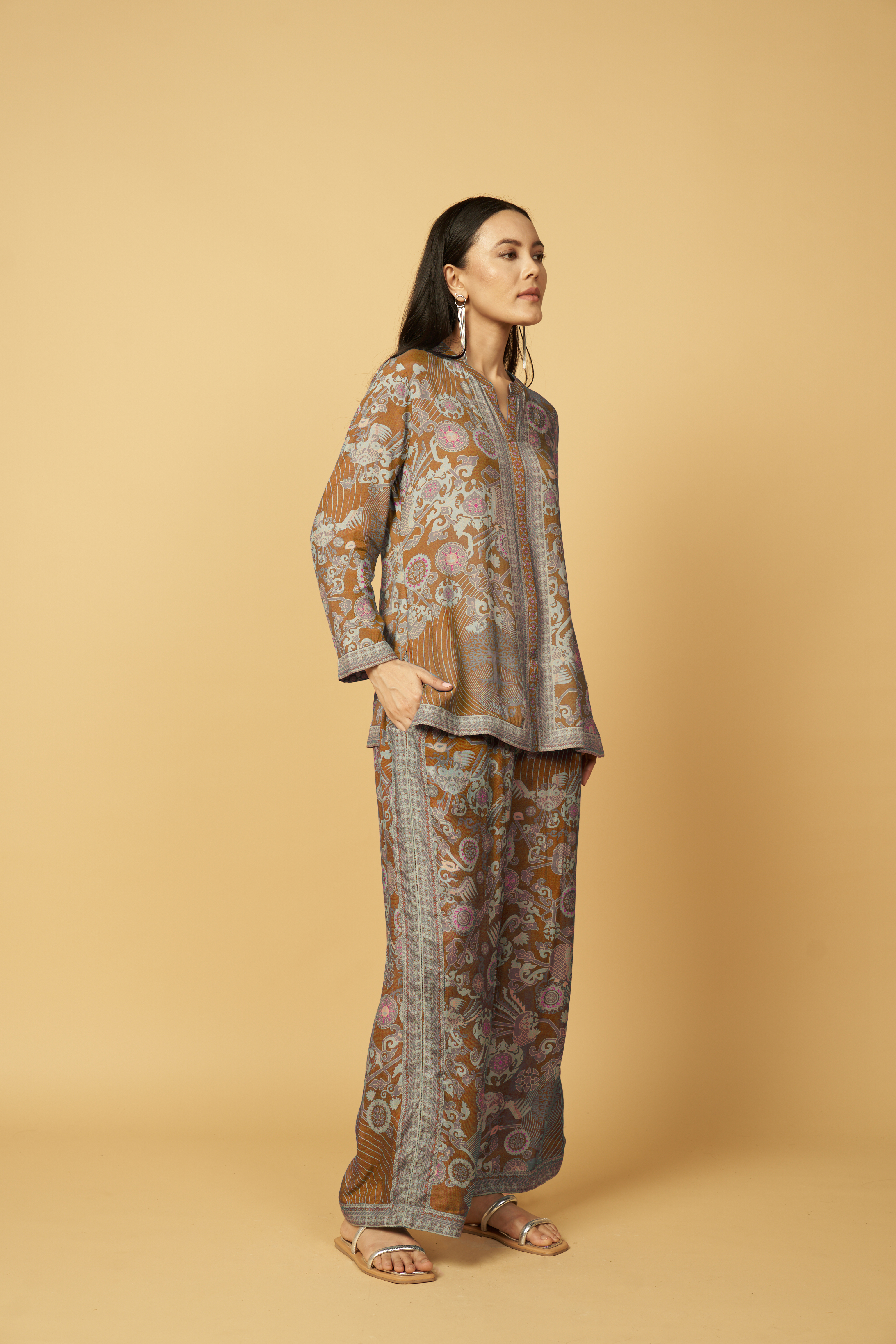 Bhumika Co-ord Set - Rust