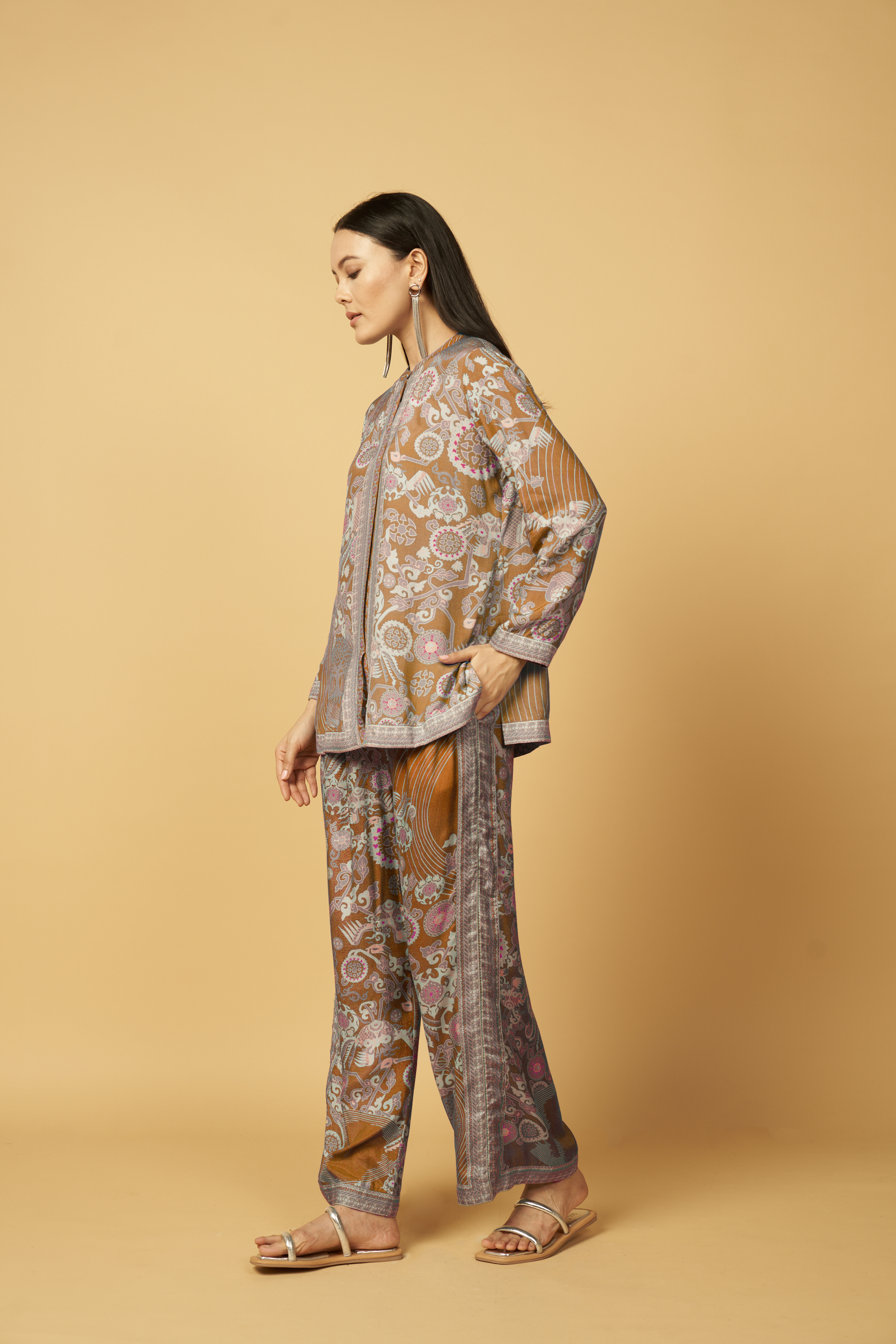 Bhumika Co-ord Set - Rust