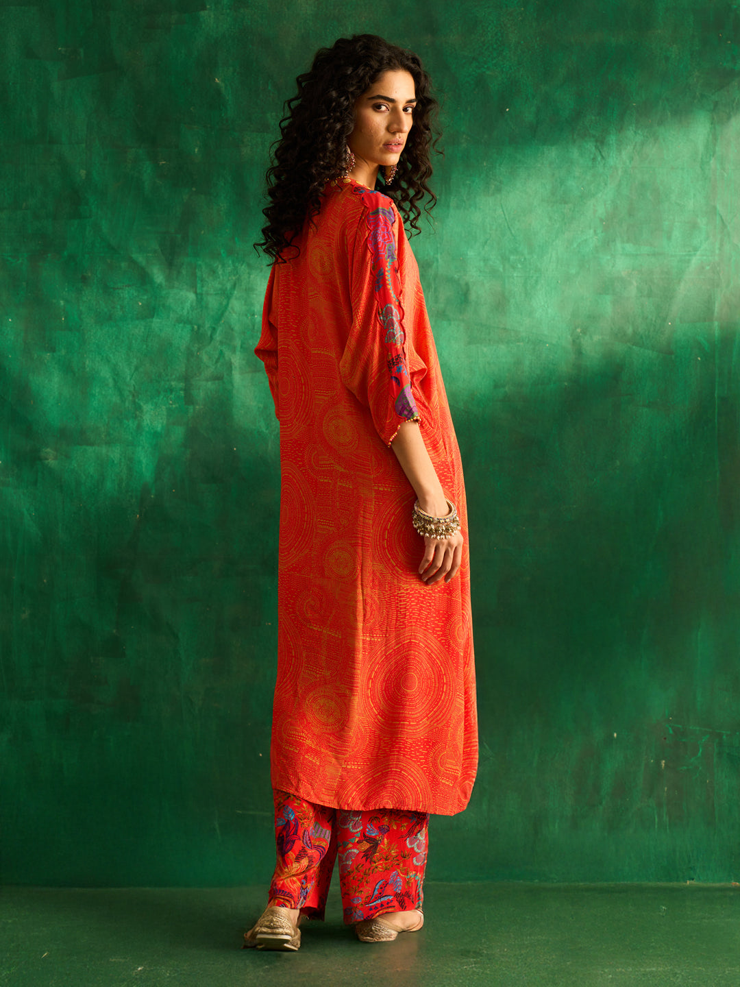Mohini Kurta Set- Orange