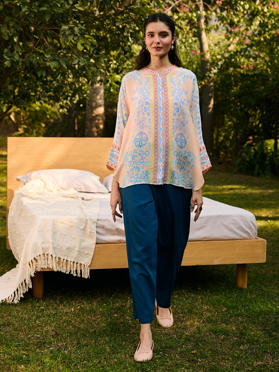 Capri Top - Peach