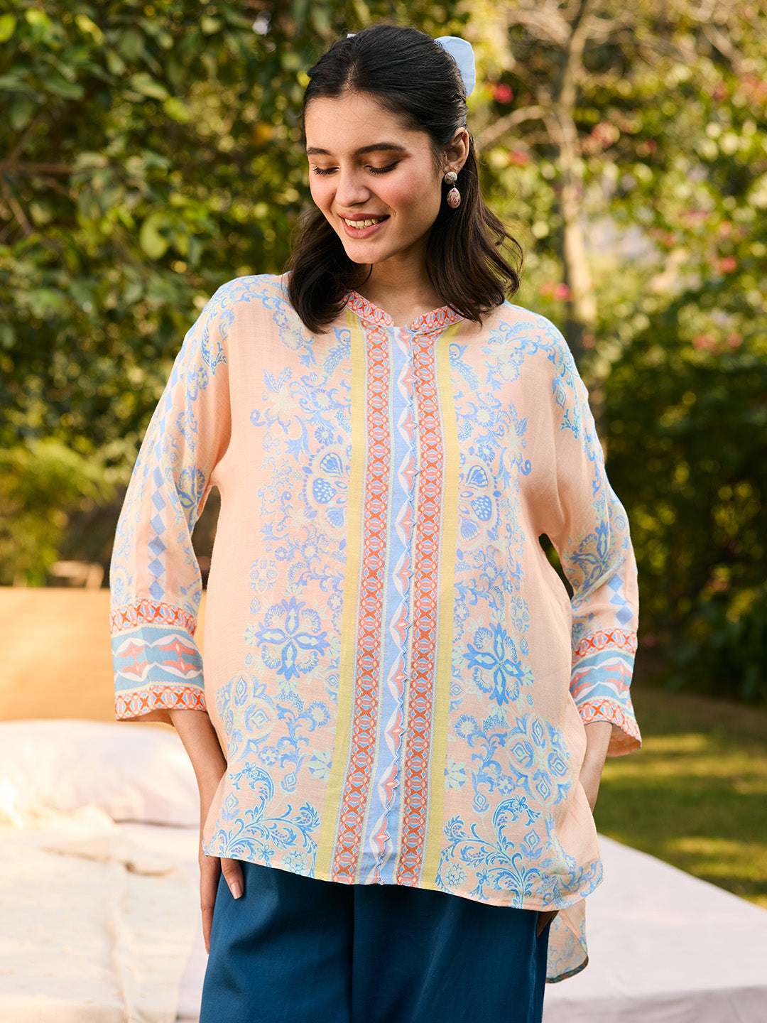 Capri Top - Peach