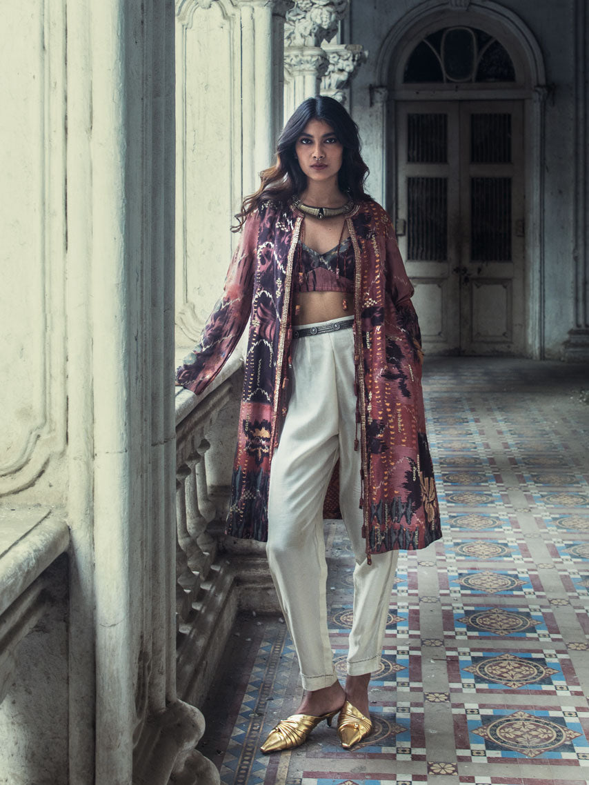 Khom Brown Pink Jacket