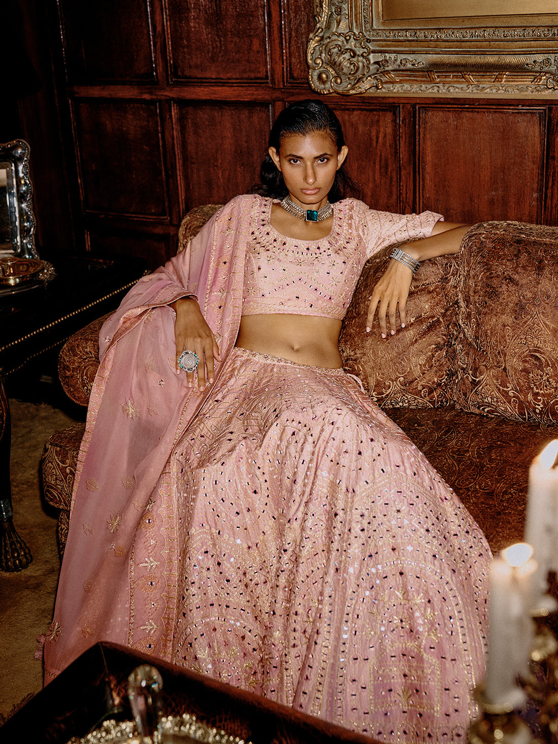 Kumari Lehenga Set - Pink