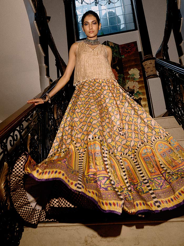 Tala Lehenga Set - Beige