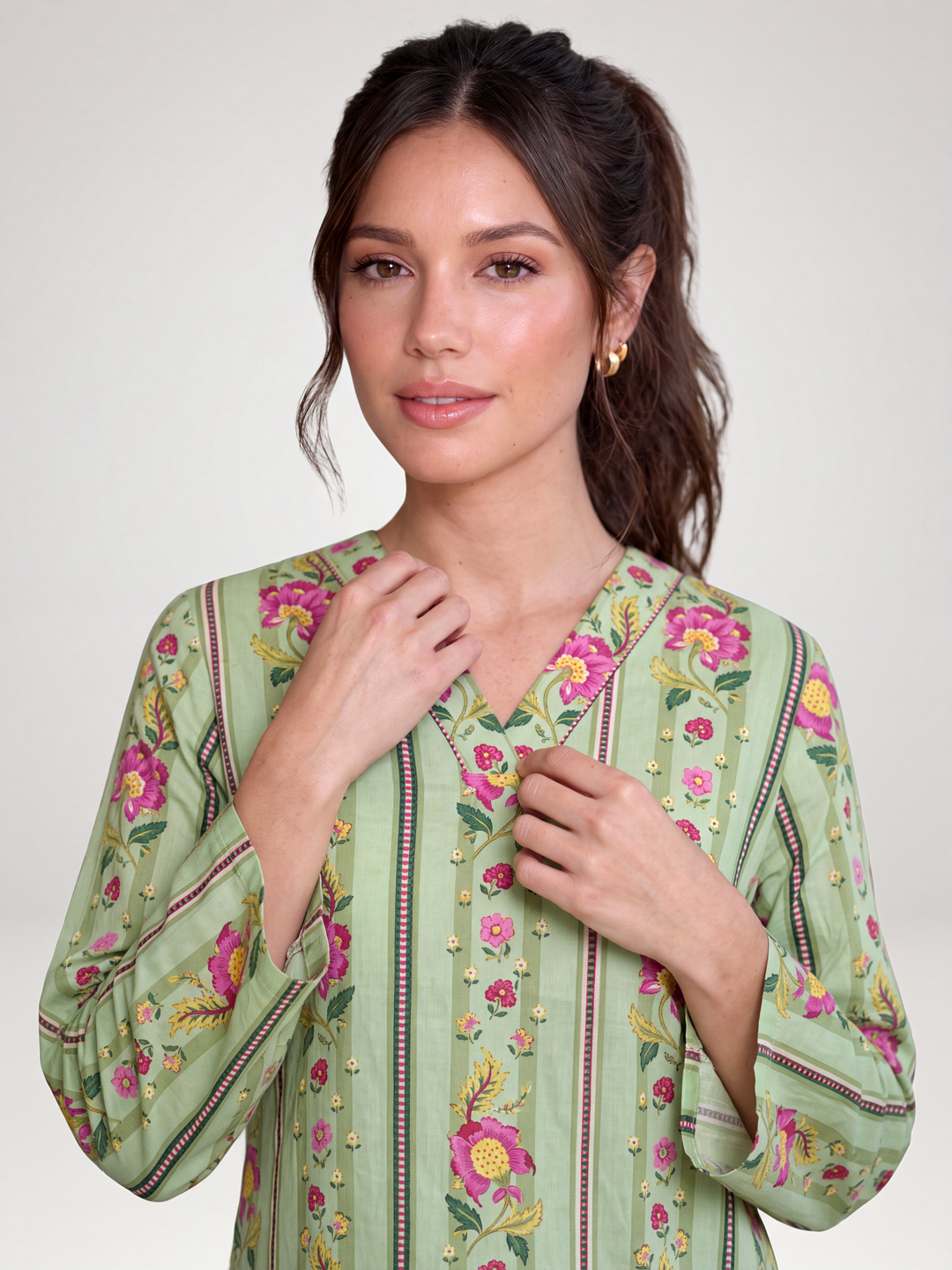Chaitri Co-ord Set - Green