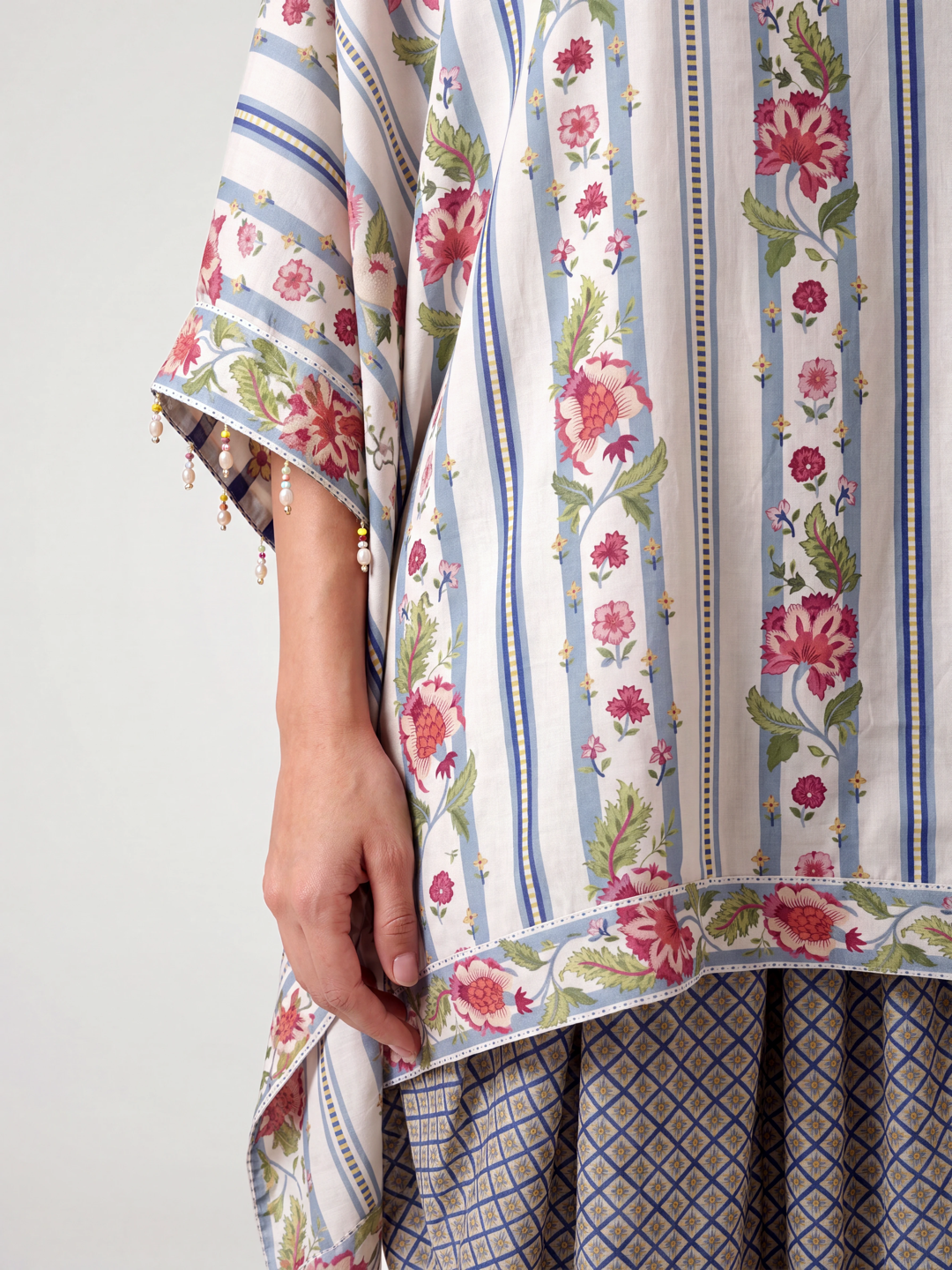 Bahaar Kaftan set - Blue