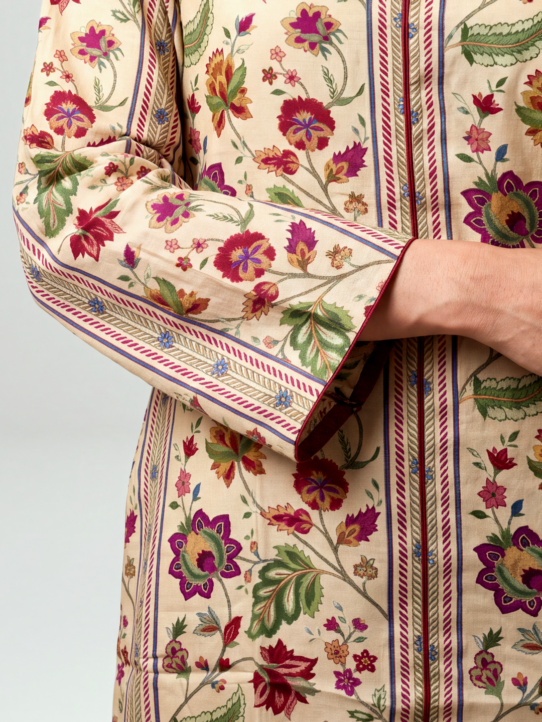 Gulmohar Kurta Set - Beige