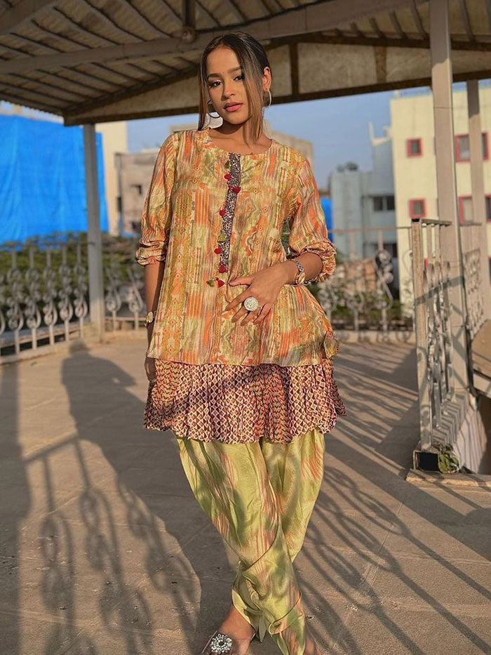 Yasmin Kurta Set - Olive