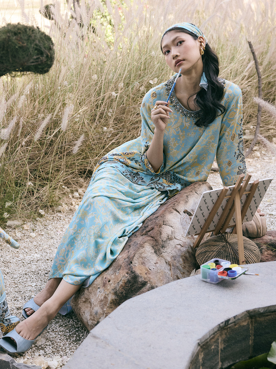 Firdaus Tunic - Blue