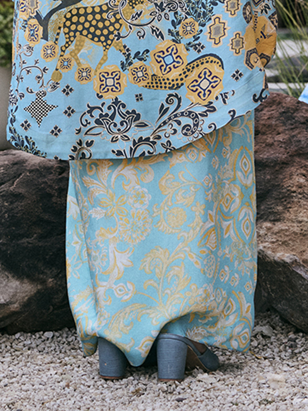 Behrukh Skirt- Blue