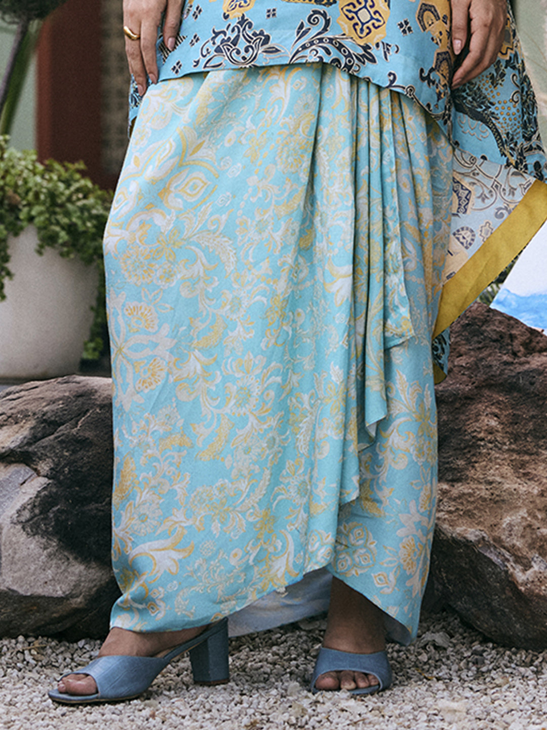 Behrukh Skirt- Blue