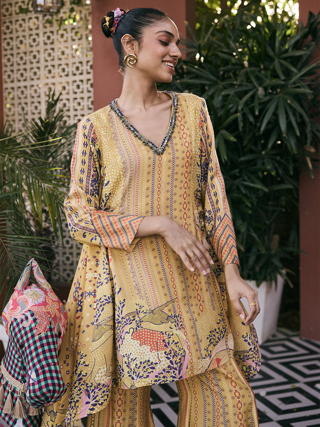 Baagh Co-ord Set - Yellow