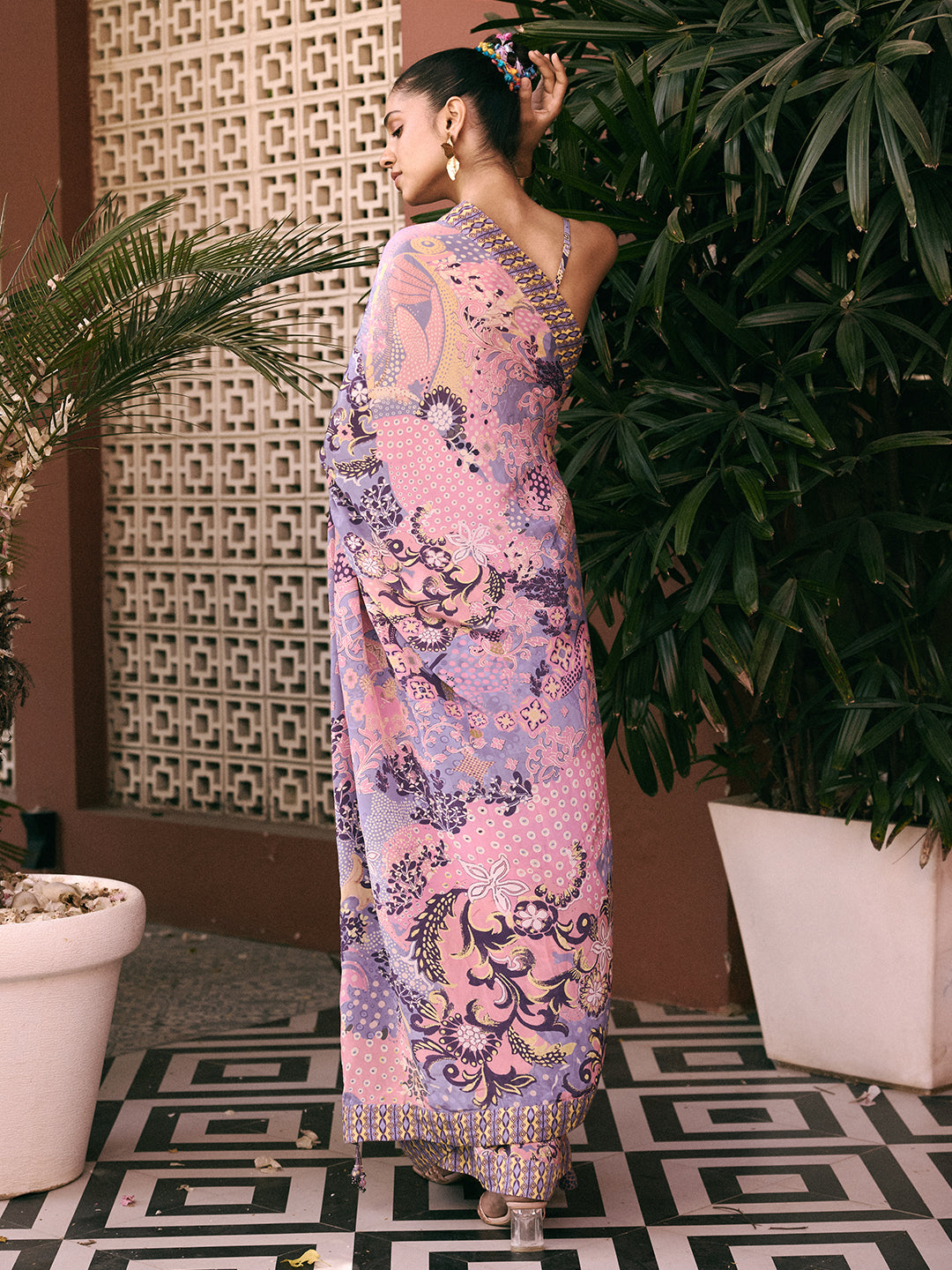 Vaid Saree - Purple