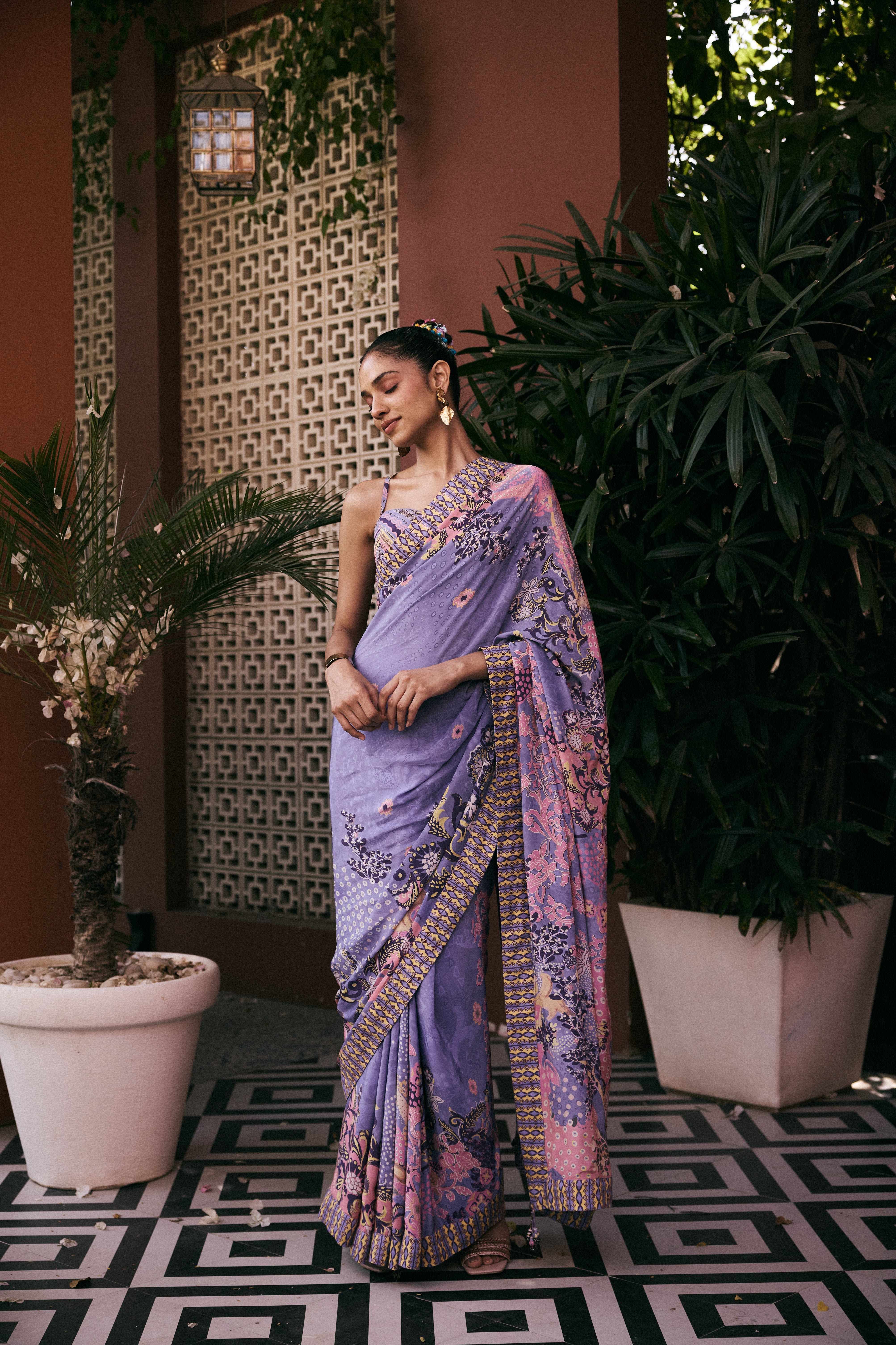 Vaid Saree - Purple