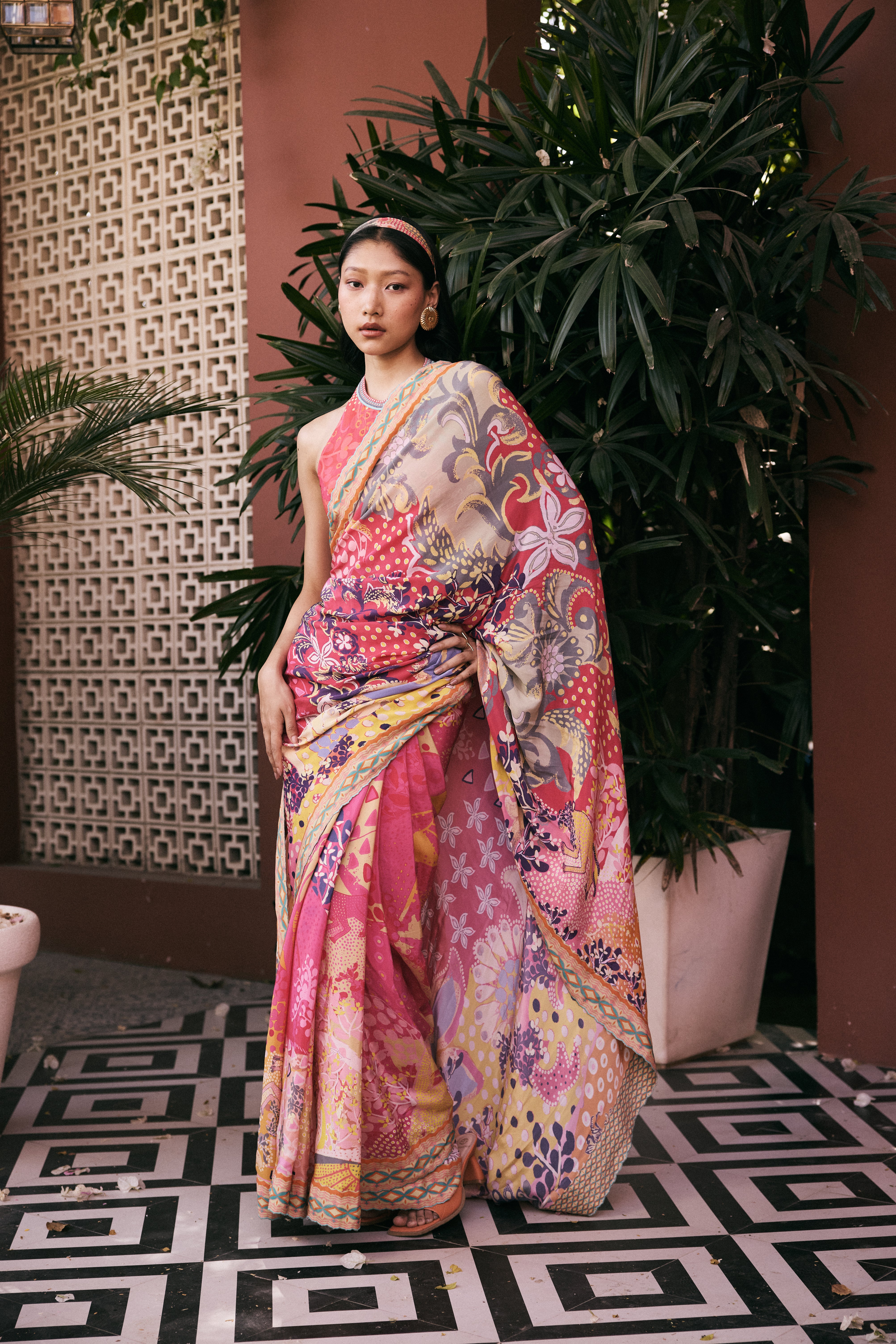 Ashwini Saree - Pink