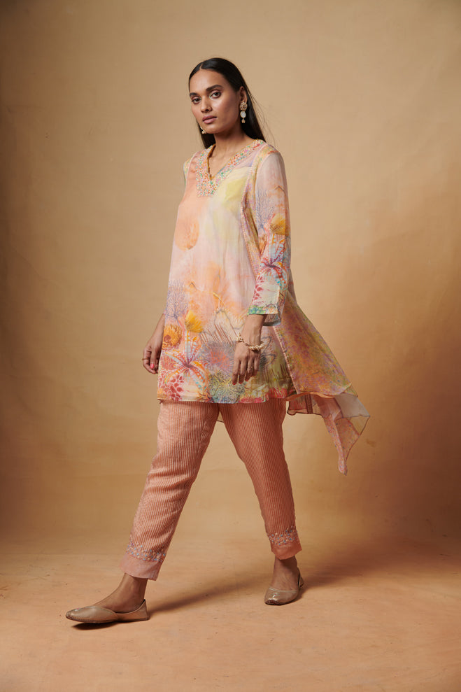 Kinara Kaftan Set - Pink