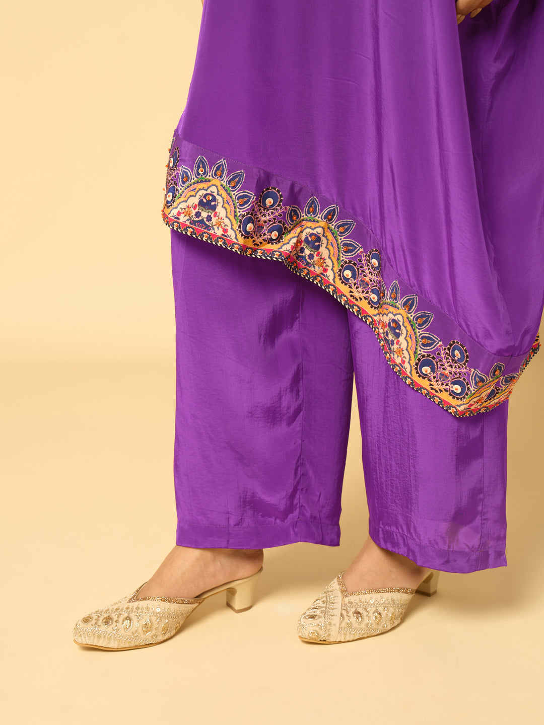 Elira Kurta Set - Purple